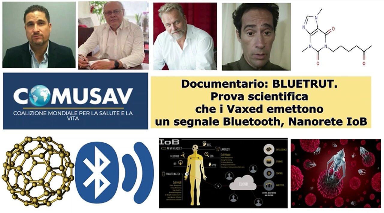 Documentario: BLUETRUTH. Prova scientifica che i Vaxed emettono un segnale Bluetooth, Nanorete IoB